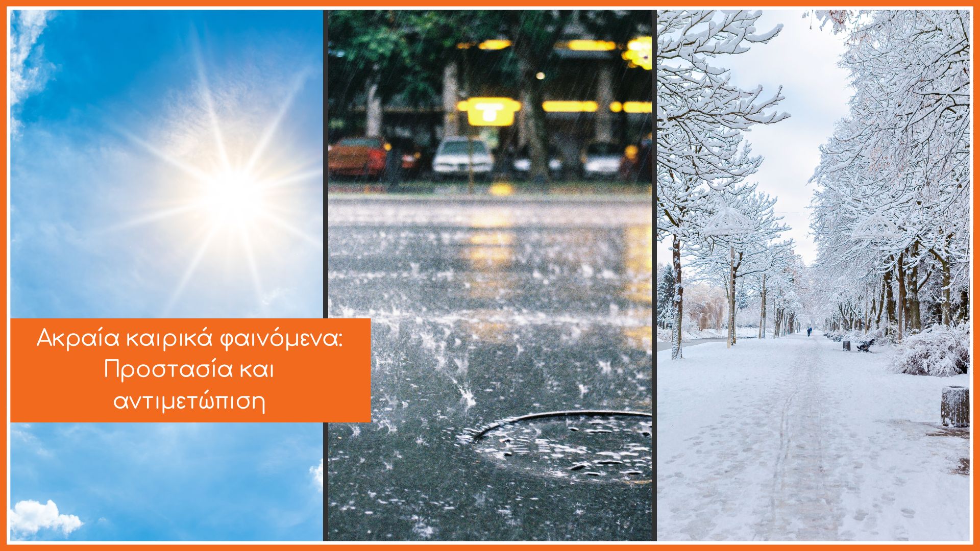 τρεις διαφορετικές καιρικές συνθήκες και ο τίτλος